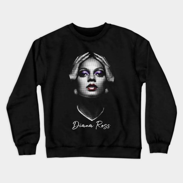 Diana Ross silhouette Crewneck Sweatshirt by BAJAJU